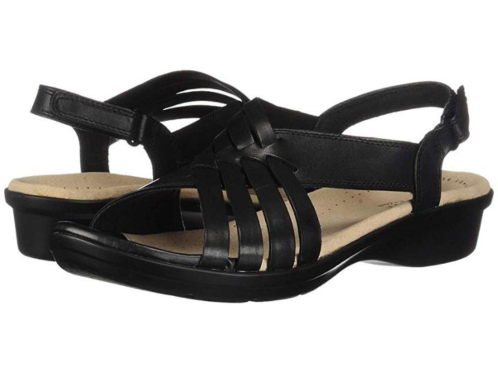 Clarks Loomis Cassey (black Leather) High Heels