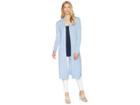 Nic+zoe Traveler Duster Cardy (indigo Wash) Women's Sweater