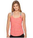 Adidas Performer Cross-back Tank Top (real Coral) Women's Sleeveless