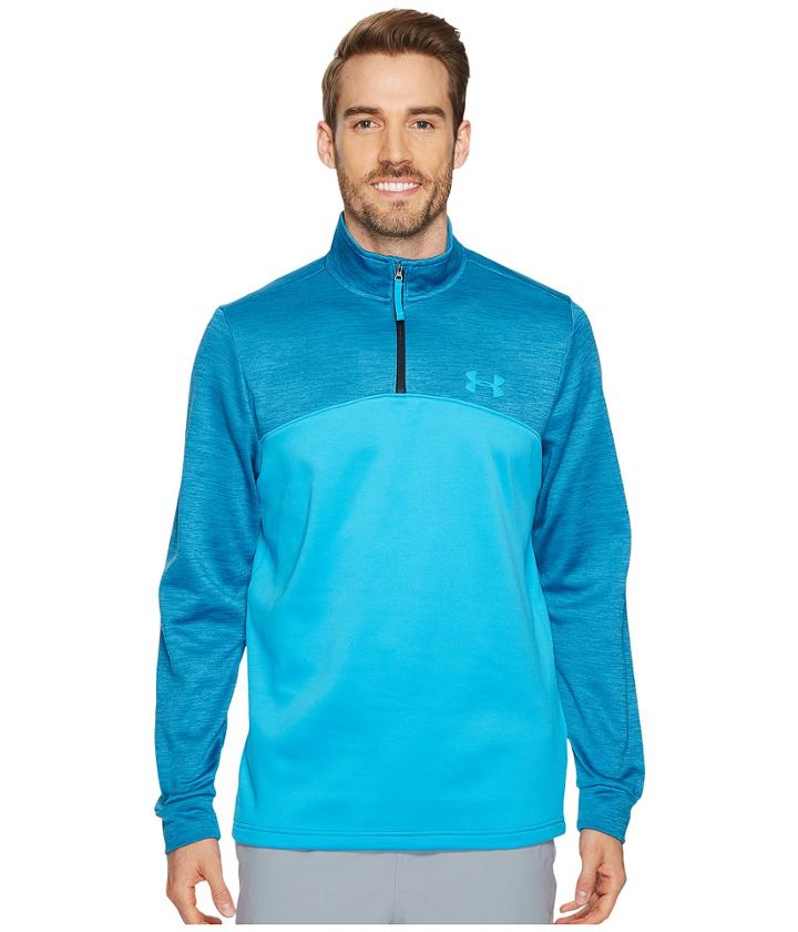 Under Armour Armour Fleece Icon 1/4 Zip (blue Shift/bayou/blue Shift) Men's Fleece
