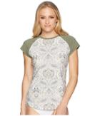 Carve Designs Belles Beach Rashguard (olive Paisley/olive) Women's Swimwear