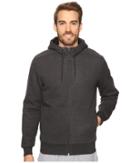 Puma P48 Core Sherpa Full Zip Hoodie (dark Gray Heather) Men's Sweatshirt