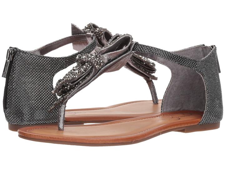 Jessica Simpson Kellise (pewter Jessica Simpson Sparkle Mesh) Women's Flat Shoes