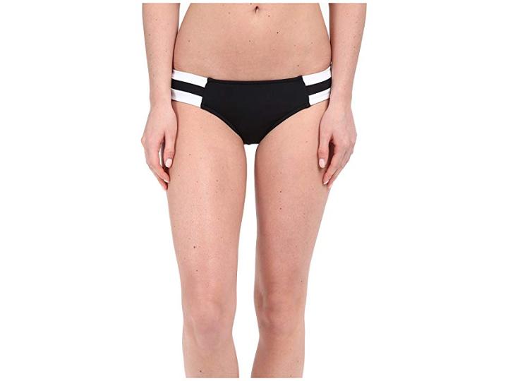 Seafolly Block Party Spliced Hipster Bottoms (black) Women's Swimwear