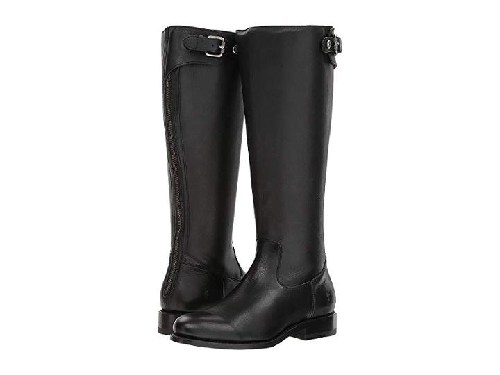 Frye Jayden Buckle Back Zip (black) Women's Boots