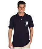 U.s. Polo Assn. Big Pony Polo (navy/white) Men's Short Sleeve Knit