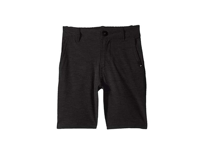 Quiksilver Kids Union Heather Amphibian Shorts (toddler/little Kids) (black) Boy's Shorts