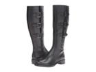 Ecco Hobart Buckle 25 Mm Boot (black Cow Leather) Women's Zip Boots