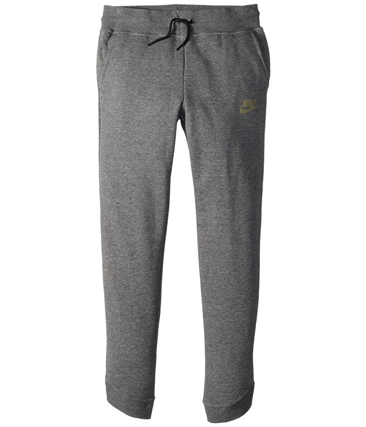 Nike Kids Sportswear Modern Pant (little Kids/big Kids) (carbon Heather/anthracite) Girl's Casual Pants