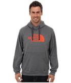 The North Face Half Dome Hoodie (charcoal Grey Heather/valencia Orange) Men's Long Sleeve Pullover