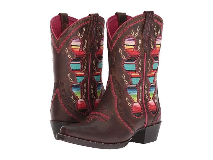 Ariat Kids Desert Diva (toddler/little Kid/big Kid) (distressed Brown) Cowboy Boots