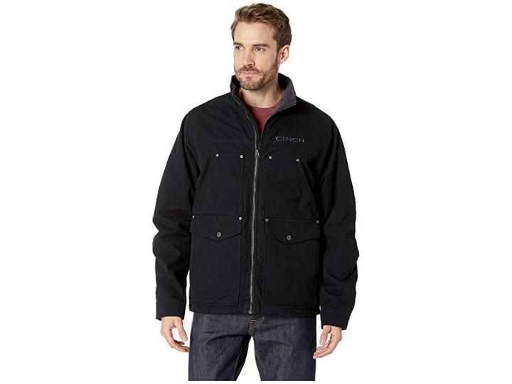 Cinch Concealed Carry Canvas Jacket (black) Men's Coat