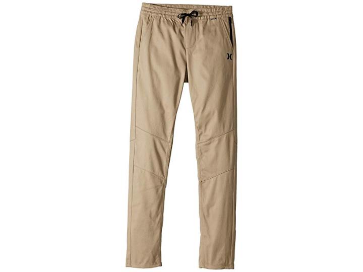 Hurley Kids Dri-fit Tapered Pants (big Kids) (khaki) Boy's Casual Pants