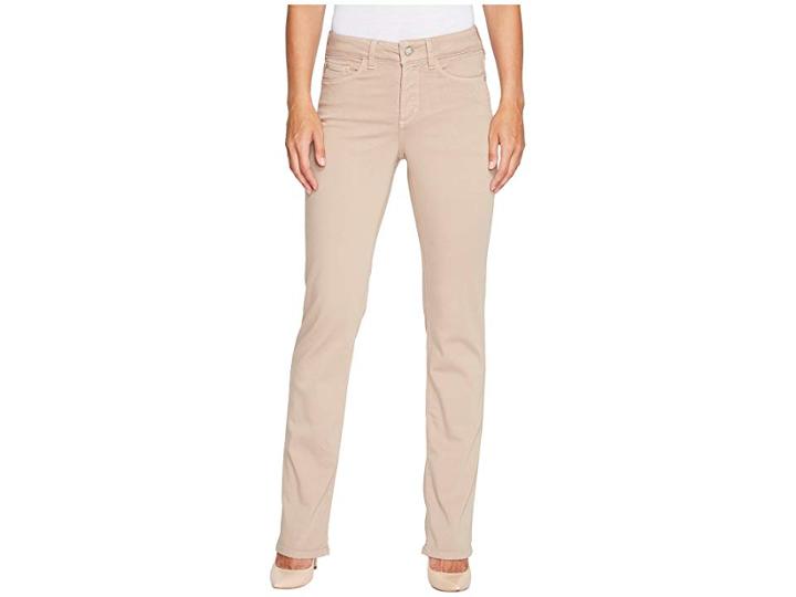 Nydj Marilyn Straight Jeans In Luxury Touch Denim In Pale Oak (pale Oak) Women's Jeans