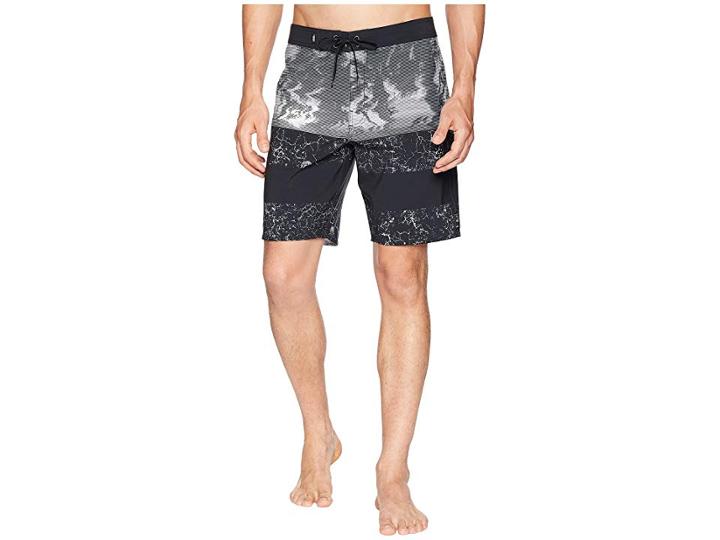 Vans Era Boardshorts 19 (black Glitch Palms) Men's Swimwear