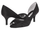 Nina Culver (black Luster Satin) Women's Bridal Shoes