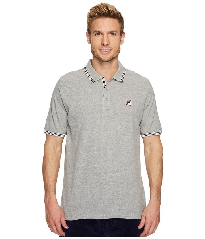 Fila Matcho 3 Polo (heather Grey) Men's Clothing