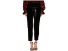 The Kooples Flowing Velvet Trousers With A Drawstring Waist (black) Women's Casual Pants