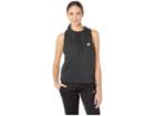 Adidas Sport 2 Street Hood Tank Top (black Melange/white) Women's Sleeveless