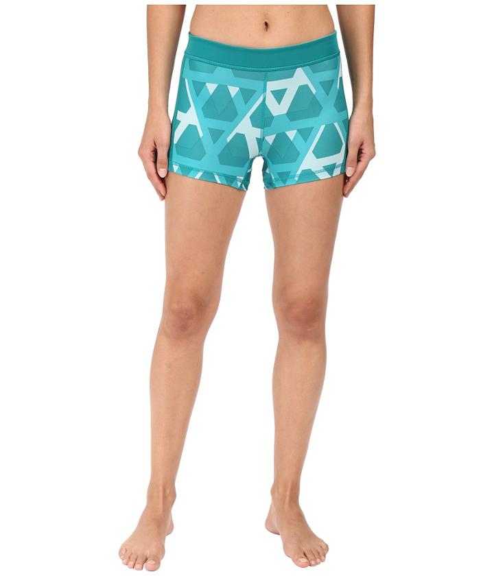 Adidas Techfit 3 Short Tights (equipment Green Print) Women's Casual Pants
