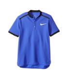 Nike Kids Court Advantage Tennis Polo (little Kids/big Kids) (paramount Blue) Boy's Short Sleeve Pullover
