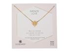 Dogeared Infinite Love, Cross With Rays Charm Necklace (gold Dipped) Necklace
