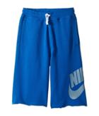 Nike Kids French Terry Alumni Short (little Kids/big Kids) (blue Jay) Boy's Shorts