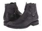 Frye Stone Cross Strap (black Polished Stonewash) Men's Pull-on Boots