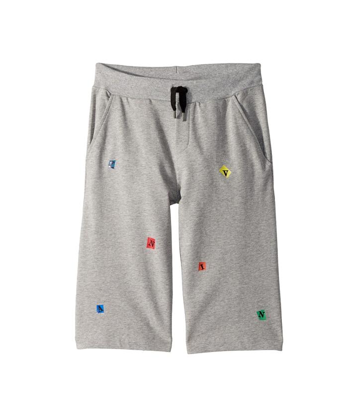 Lanvin Kids Letters Bermuda (big Kids) (grey) Boy's Clothing
