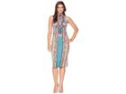 Hale Bob Power Hour Heavyweight Stretch Crepe Knit Dress (teal) Women's Dress