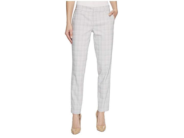 Liverpool Kelsey Straight Leg Trousers In Novelty Print Comfort Stretch Knit In Misty Grey (misty Grey) Women's Casual Pants
