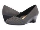 Soft Style Gerdie (dark Grey Faux Suede) Women's Wedge Shoes