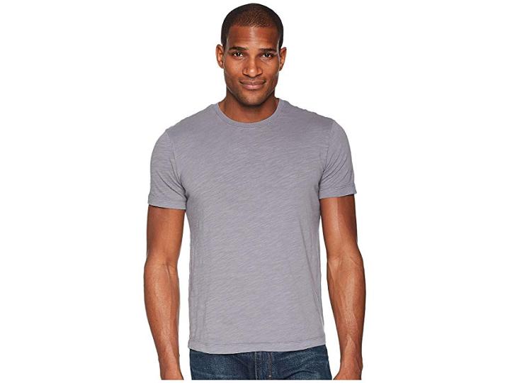 Mod-o-doc Vintage Fit Short Sleeve Crew Slub Jersey (grey Sky) Men's Clothing