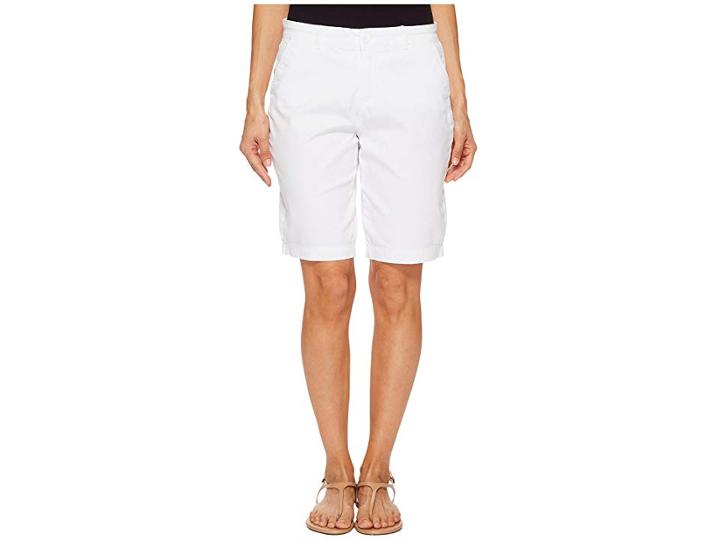 Nydj Petite Petite Bermuda Shorts In Optic White (optic White) Women's Shorts