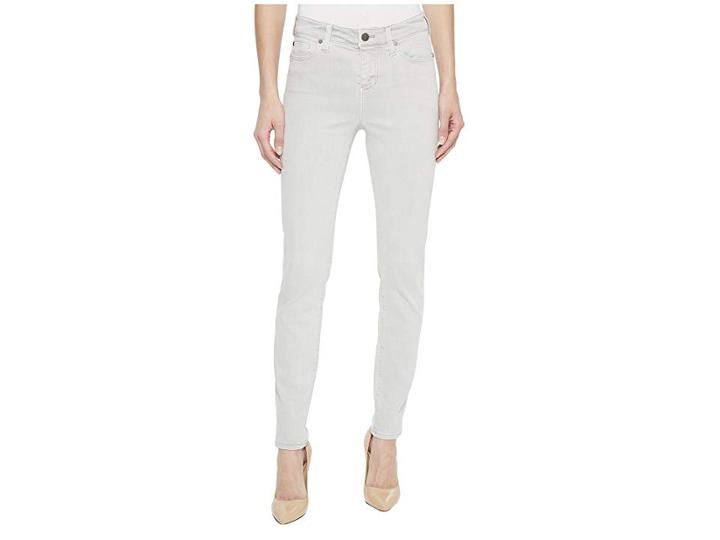 Liverpool Penny Ankle In Slub Stretch Twill In Fossil Grey (fossil Grey) Women's Casual Pants