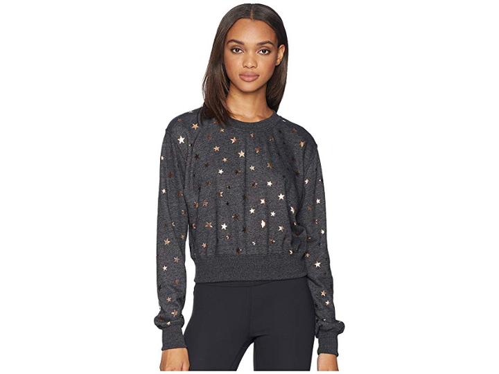 Spiritual Gangster Stars Crop Crew (vintage Black) Women's Clothing