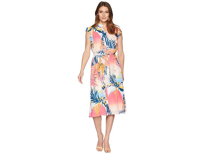 Catherine Catherine Malandrino Fredda Dress (tropical Landscape) Women's Dress