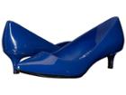 Calvin Klein Gabrianna Pump (royal Blue Patent) Women's 1-2 Inch Heel Shoes