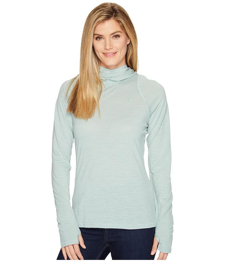 Fjallraven High Coast Lite Hoodie (ocean Mist) Women's Sweatshirt