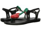 Mini Melissa Mel Solar Iii (little Kid/big Kid) (black/red) Girl's Shoes