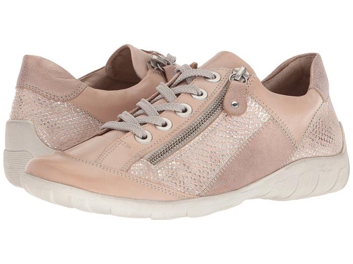 Rieker R3419 Liv 19 (white/nude/light Rose/silver) Women's Shoes