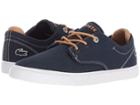Lacoste Kids Esparre (little Kid) (navy/light Tan I) Kid's Shoes