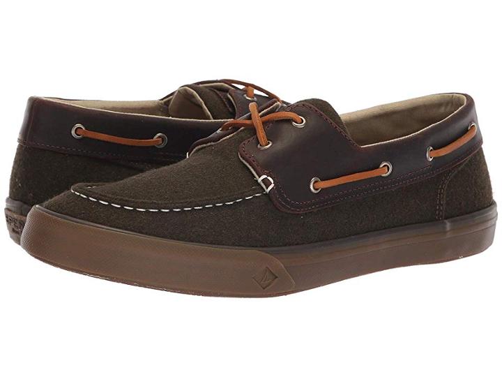 Sperry Bahama Ii Boat Wool (olive) Men's Shoes