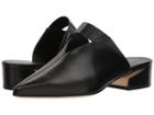 Via Spiga Drina (black Leather) Women's Clog/mule Shoes
