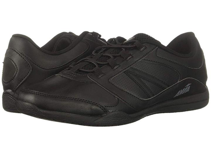 Avia Avi-focus (black/metallic Iron Grey/chrome Silver) Women's Shoes