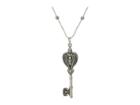 Alex And Ani Raven Key Pendant Necklace (rafaelian Silver) Necklace