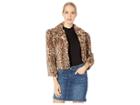 Betsey Johnson Faux Fur Leopard Shrug (leopard) Women's Sweater