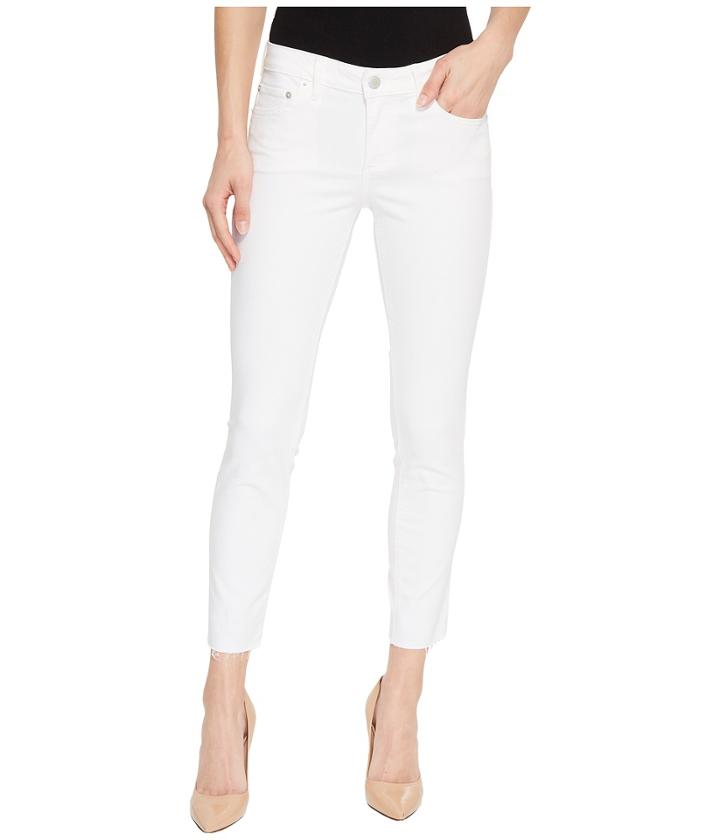 Lucky Brand Lolita Crop Cut Hem Jeans In Clean White (clean White) Women's Jeans