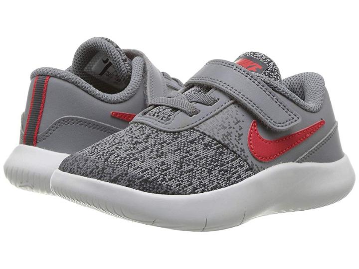 Nike Kids Flex Contact (infant/toddler) (cool Grey/university Red/anthracite) Boys Shoes