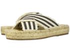 G.h. Bass & Co. Anabelle (ivory/black Striped Canvas) Women's Sandals